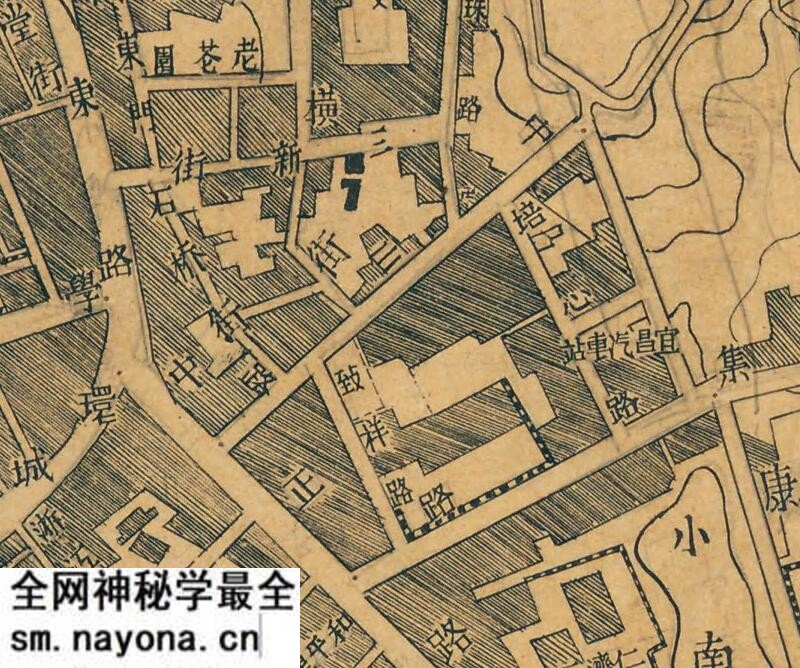 1947年《宜昌县城市图》预览图1