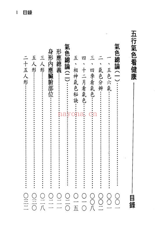 徐宇辳五行气色看健康262页PDF 中医面色诊