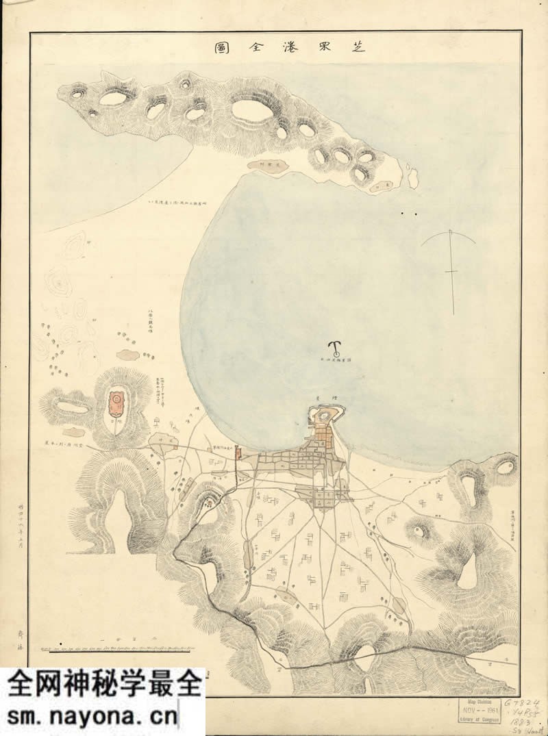 1883年烟台《芝罘港全图》预览图 1883年烟台《芝罘港全图》预览图