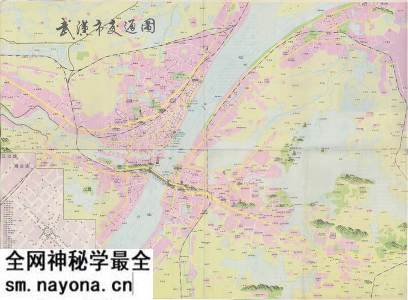 1986年《武汉市交通图》预览图1 1986年《武汉市交通图》预览图1