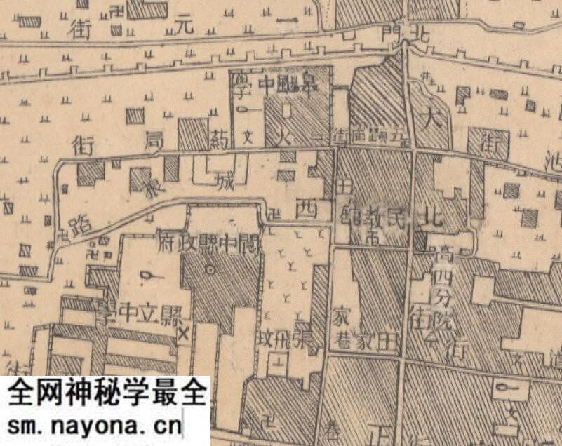 1948年四川《阆中县城厢图》预览图3 1948年四川《阆中县城厢图》预览图3