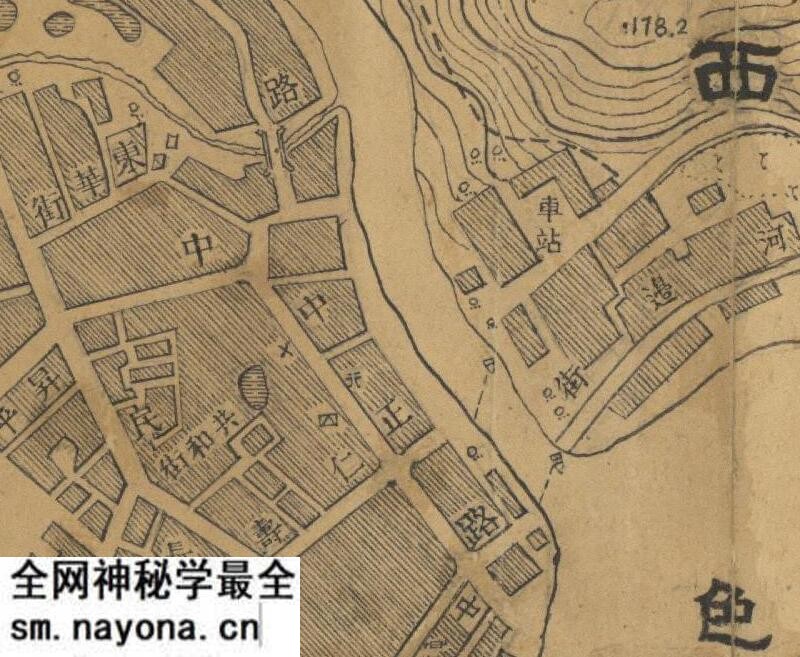 1947年广西《百色县城市图》预览图1 1947年广西《百色县城市图》预览图1