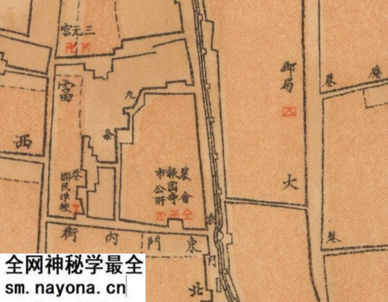 1923年江苏《宿迁县城厢图》预览图1 1923年江苏《宿迁县城厢图》预览图1
