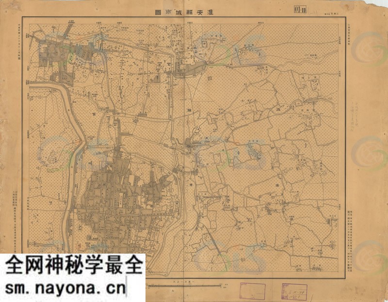 1947年《淮安县城市图》预览图 1947年《淮安县城市图》预览图