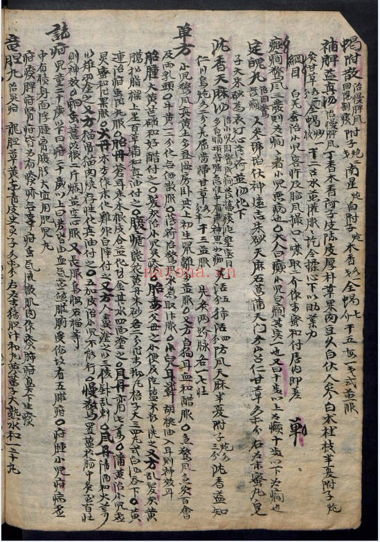 中医古籍针药论196页PDF 针灸中药