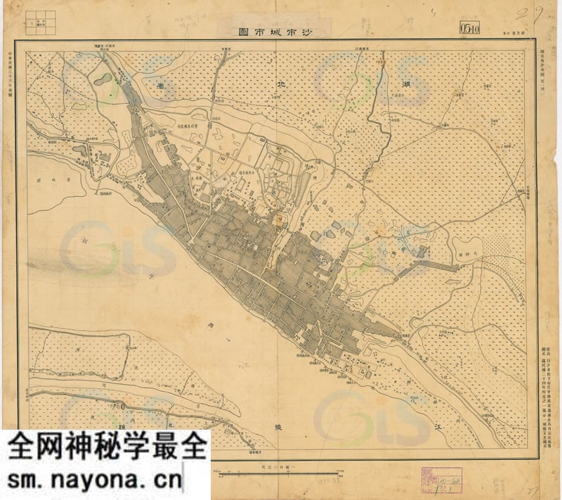 1947年湖北《沙市城市图》预览图 1947年湖北《沙市城市图》预览图