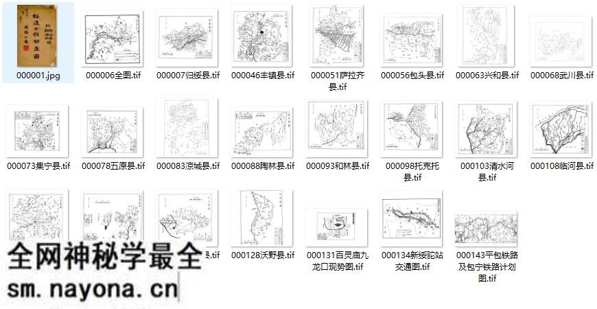 1937年《绥远分县物产图》预览图