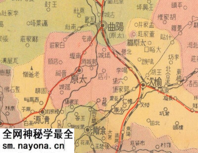 1941年《山西省明细地图》预览图1 1941年《山西省明细地图》预览图1