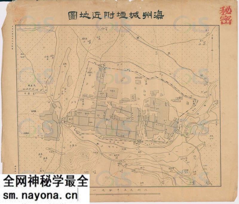 1911年《海州城垣附近地图》预览图 1911年《海州城垣附近地图》预览图