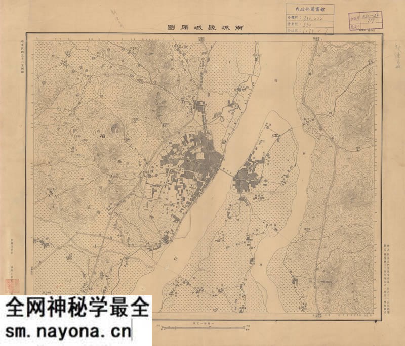 1947年江西《南城县城厢图》预览图 1947年江西《南城县城厢图》预览图