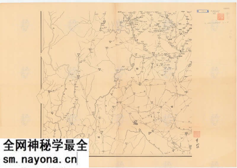 1933年《四川省邮路图》预览图2 1933年《四川省邮路图》预览图2