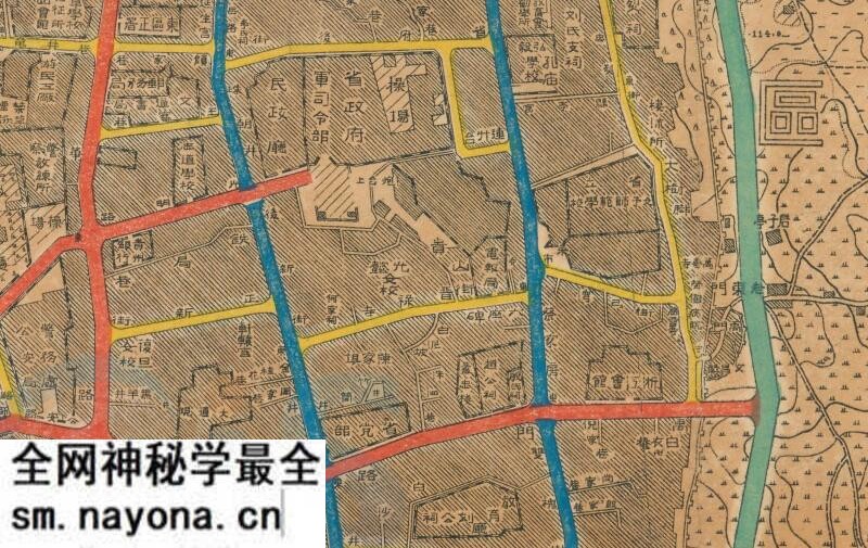 1930年《贵阳市道路系统图》预览图1 1930年《贵阳市道路系统图》预览图1