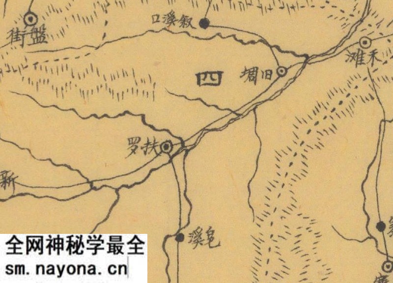 约1933年湖南《晃县略图》预览图2 约1933年湖南《晃县略图》预览图2