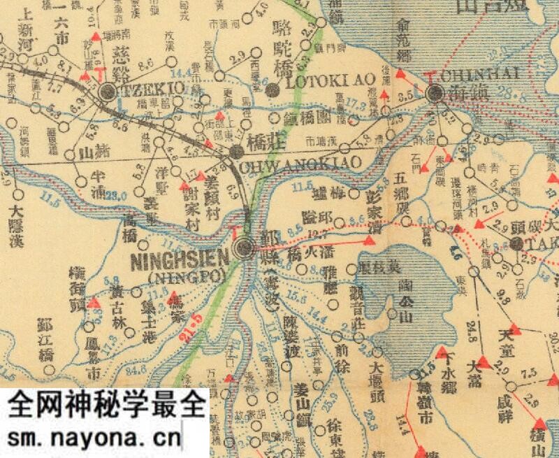 1942年《浙江邮区舆图》预览图2 1942年《浙江邮区舆图》预览图2