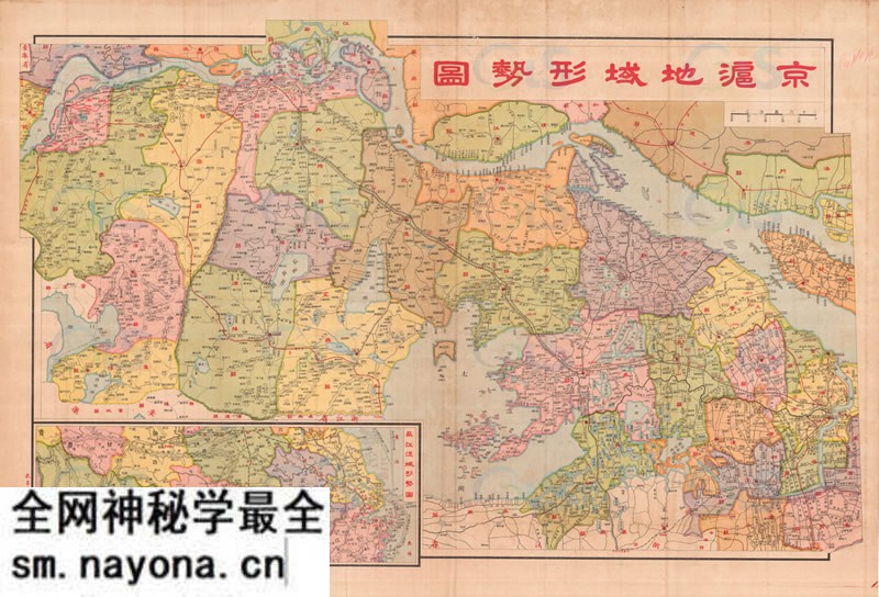 民国江苏《京沪地域形势图》预览图 民国江苏《京沪地域形势图》预览图