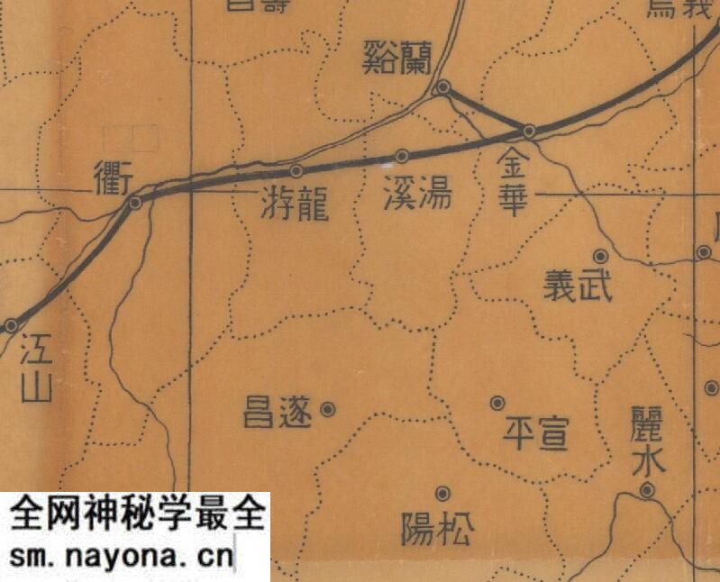 民国时期《浙江省分县概图》预览图3 民国时期《浙江省分县概图》预览图3