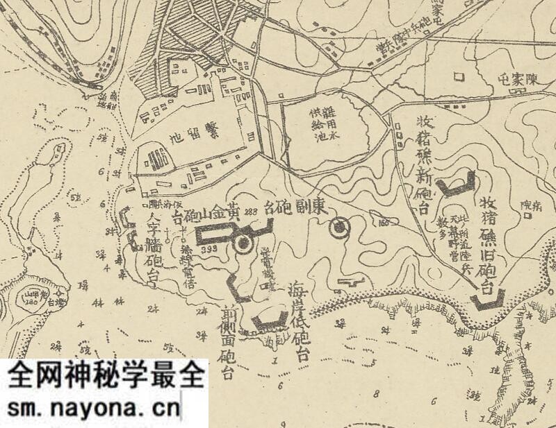 1904年《旅順港防备图》预览图2 1904年《旅順港防备图》预览图2