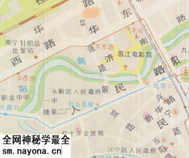 1986年《南宁交通图》预览图4 1986年《南宁交通图》预览图4