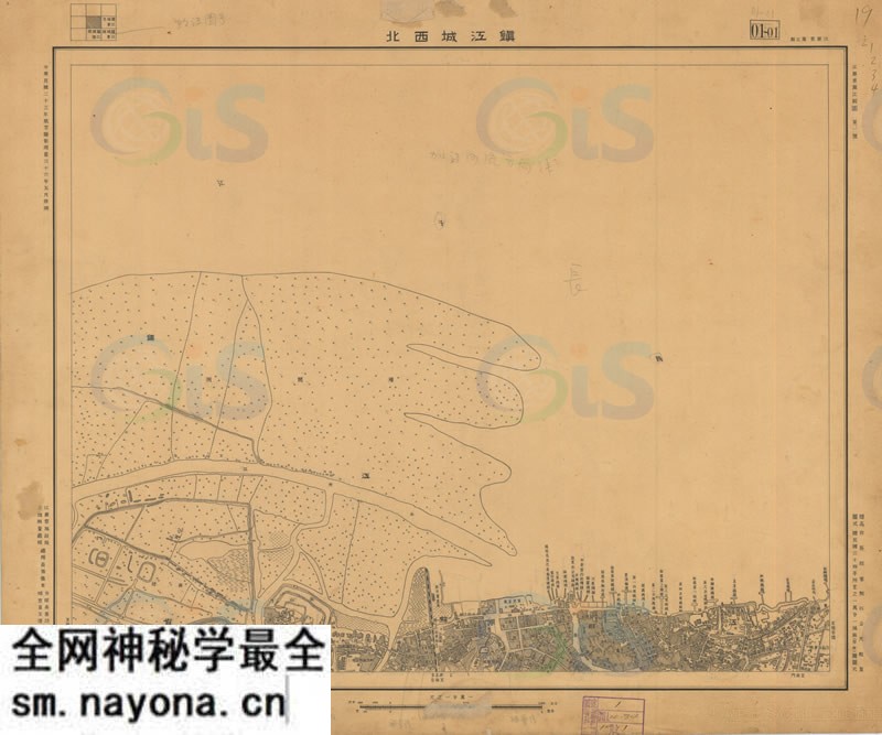 1947年《镇江城市图》预览图1