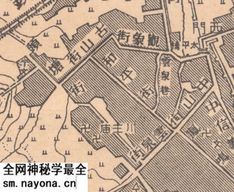 1948年云南《楚雄县城市图》预览图3 1948年云南《楚雄县城市图》预览图3