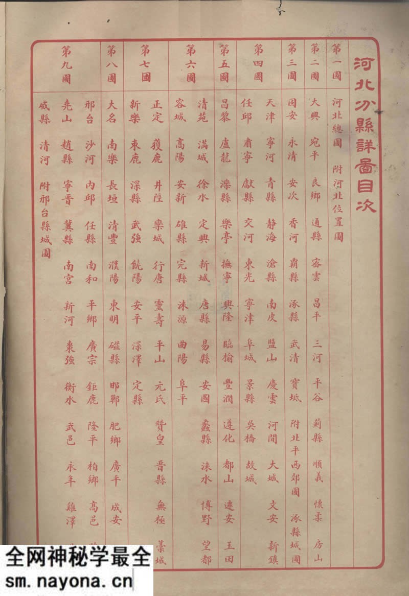 1933年地图集《河北分县详图》预览图1 1933年地图集《河北分县详图》预览图1