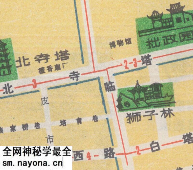 1980年《苏州市旅游图》预览图3 1980年《苏州市旅游图》预览图3