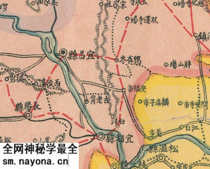 1934年《湖北全省分区图》预览图2 1934年《湖北全省分区图》预览图2