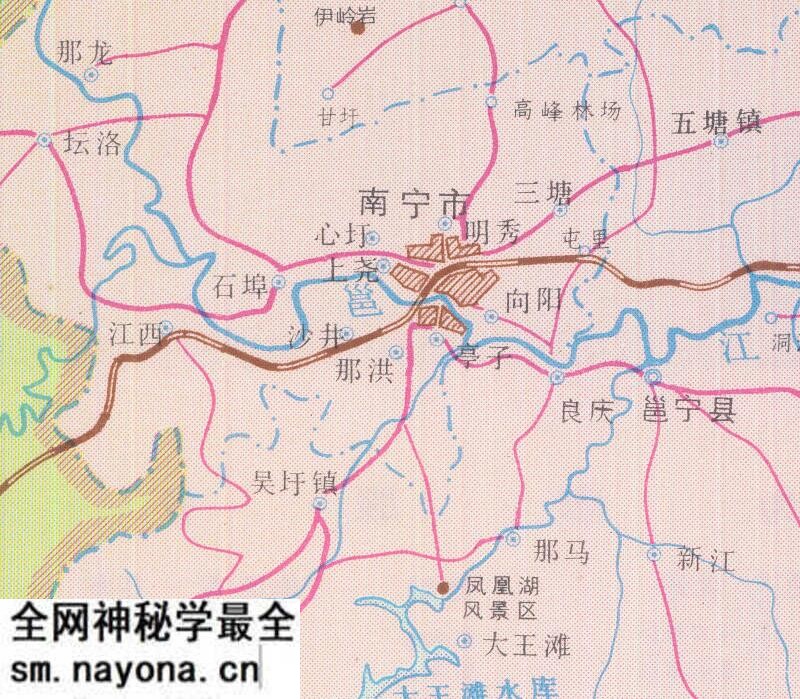 1986年《南宁交通图》预览图2 1986年《南宁交通图》预览图2