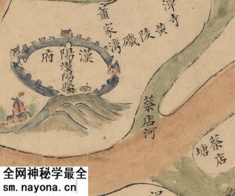 1821年《湖北省长江、汉水堤工图》预览图1 1821年《湖北省长江、汉水堤工图》预览图1