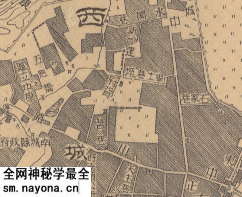 1947年江西《南城县城厢图》预览图1 1947年江西《南城县城厢图》预览图1