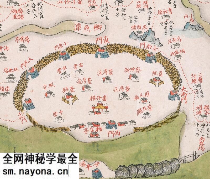 1735-1759年《台湾府汛塘图》预览图5