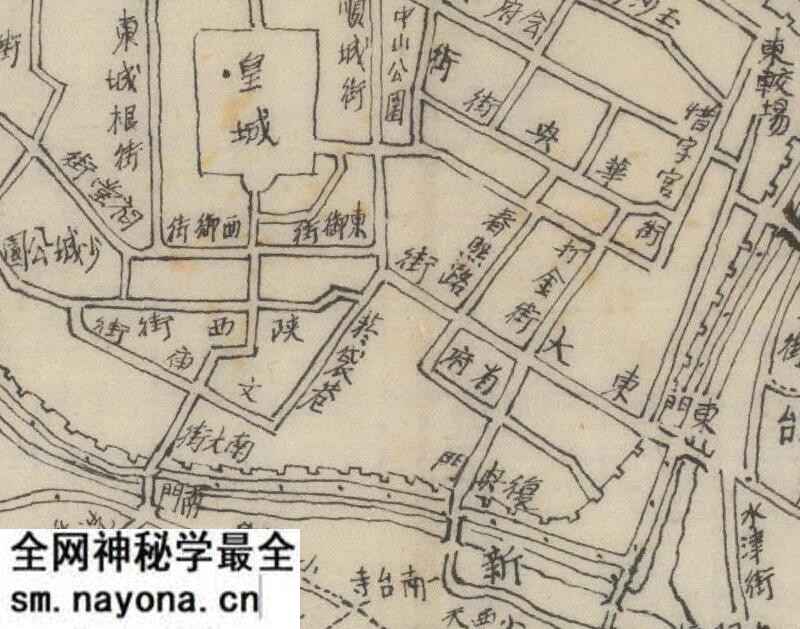 1945年《成都市及郊外地图》预览图2 1945年《成都市及郊外地图》预览图2