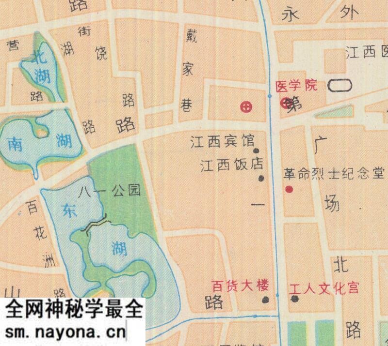 1985年《南昌-庐山交通旅游图》预览图2 1985年《南昌-庐山交通旅游图》预览图2