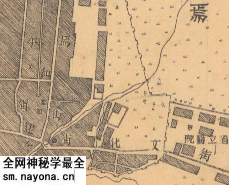 1947年新疆《焉耆县城厢图》预览图2 1947年新疆《焉耆县城厢图》预览图2