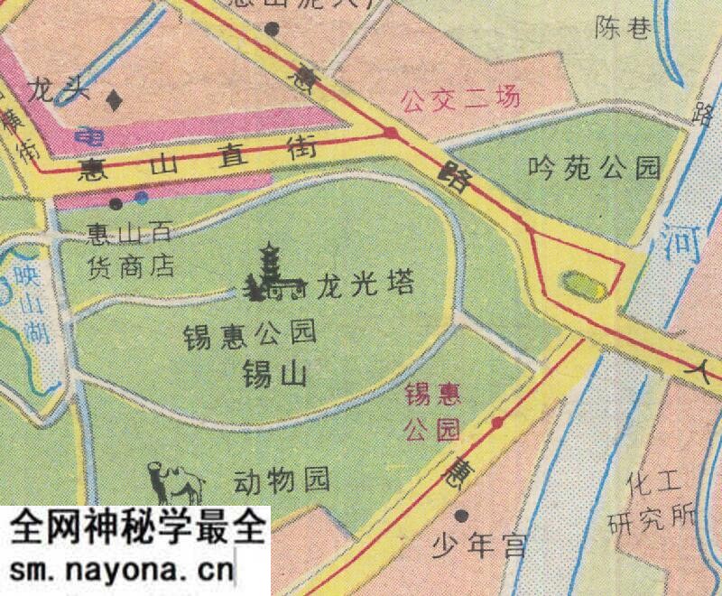 1987年《无锡旅游图》预览图4 1987年《无锡旅游图》预览图4