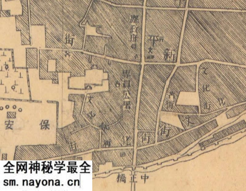1947年新疆《焉耆县城厢图》预览图1 1947年新疆《焉耆县城厢图》预览图1