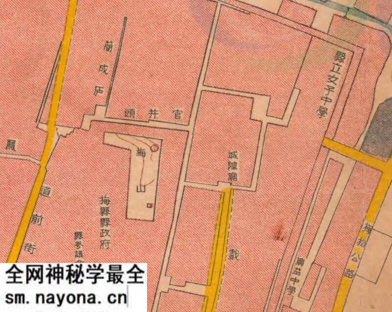 1935年广东《梅县市区全图》预览图1