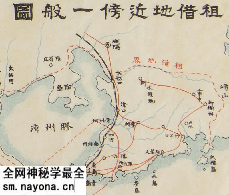 1919年《青岛租界地略图》预览图3 1919年《青岛租界地略图》预览图3