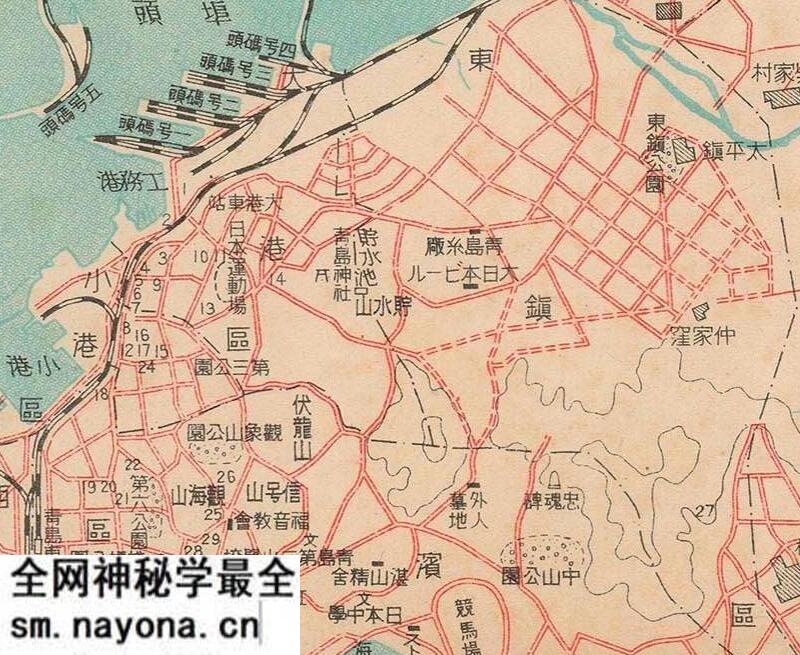 1938年青岛观光&青岛市市街图预览图4