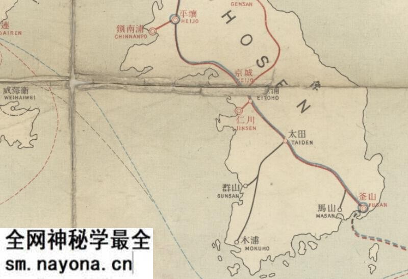 1930年代《日支及日满国际联络运输线路图》预览图2 1930年代《日支及日满国际联络运输线路图》预览图2