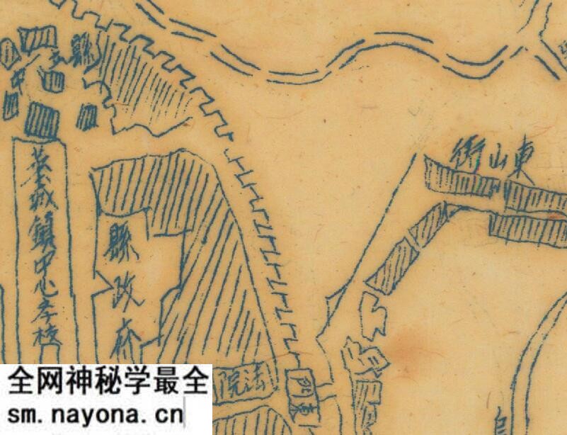 1947年《五华城街道图》预览图1 1947年《五华城街道图》预览图1