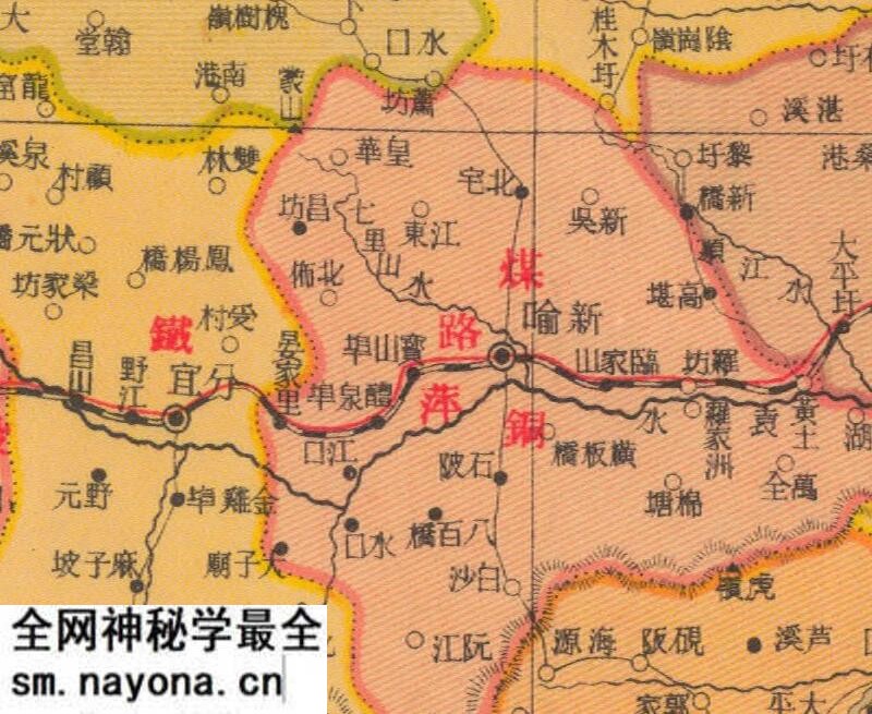 1938年《江西省明细地图》预览图2 1938年《江西省明细地图》预览图2