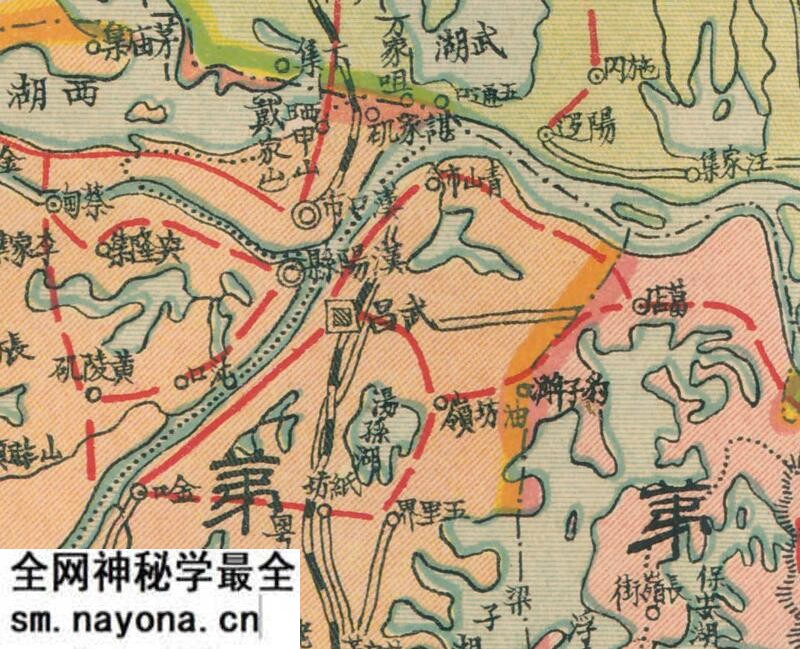 1934年《湖北全省分区图》预览图1 1934年《湖北全省分区图》预览图1