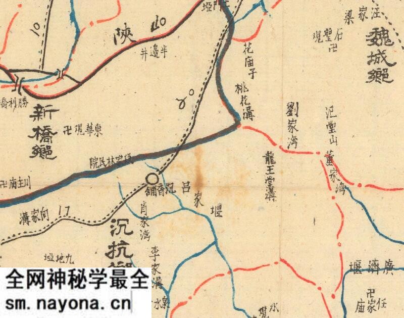 1936年《绵阳县乡镇位置全图》预览图2 1936年《绵阳县乡镇位置全图》预览图2