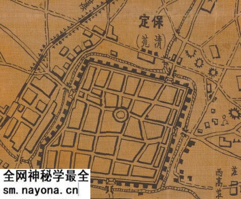 1936-1944年河北《保定现况图》预览图1 1936-1944年河北《保定现况图》预览图1