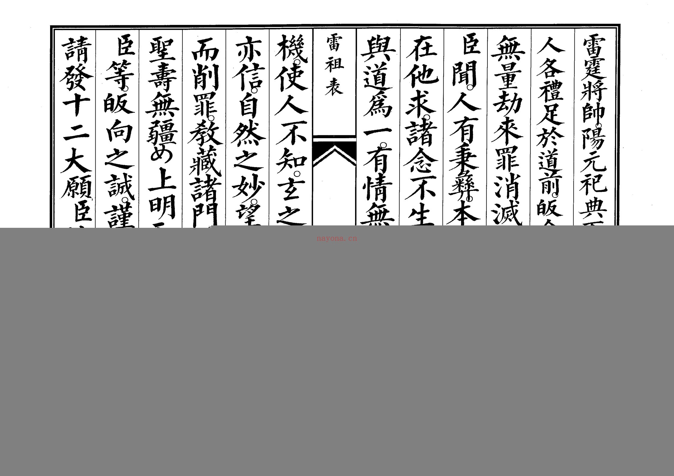 雷祖表科