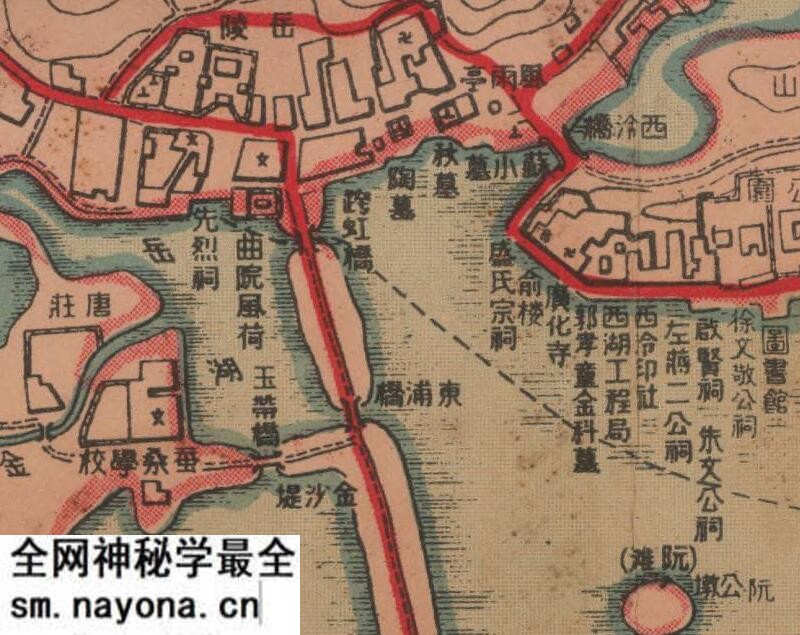 1929年《杭州西湖全图》预览图1 1929年《杭州西湖全图》预览图1
