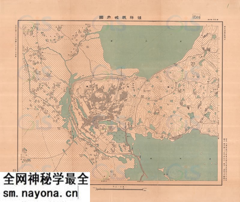 1948年《钟祥县城市图》预览图 1948年《钟祥县城市图》预览图