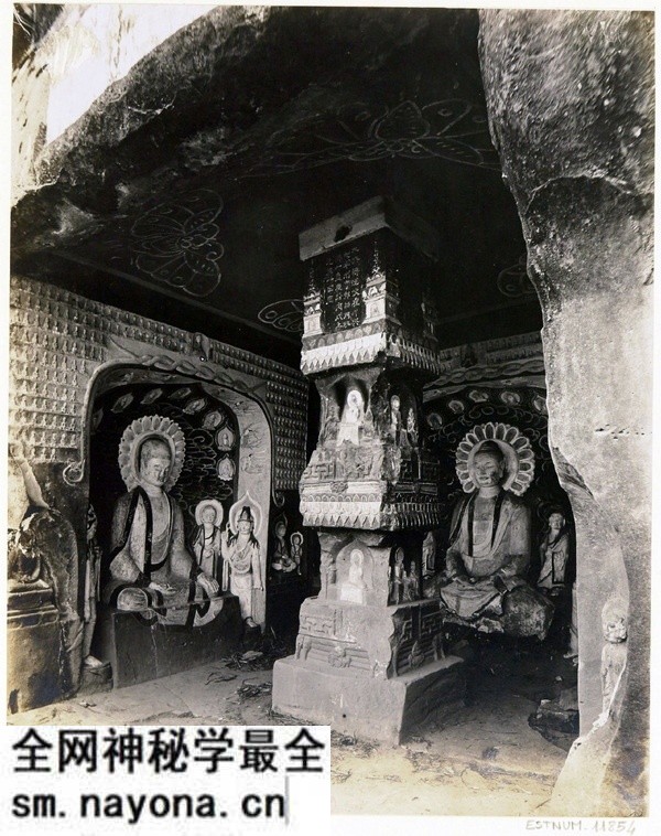 1914年四川广元 千年石窟千佛崖的昔日影像预览图1 1914年四川广元 千年石窟千佛崖的昔日影像预览图1