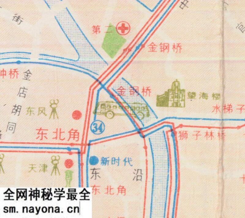 1982年《天津游览图》预览图4 1982年《天津游览图》预览图4